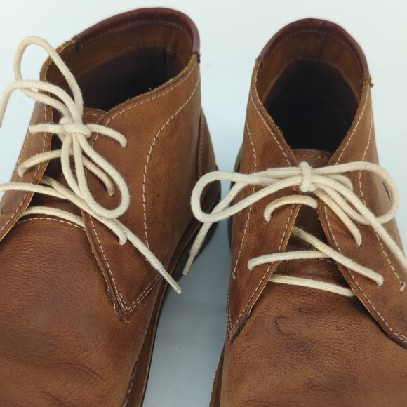 Men's Steve Madden High Top Leather Chukkas Boots Brown 9.5 casual classic - Picture 10 of 13